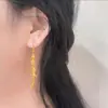 Vietnam oro arena galvanizado oro real moda pendientes versátiles gancho para oreja largo Fénix suministro de fábrica venta al por mayor comercio electrónico en vivo