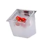 Jin's De PC Cuenco Porcionador 1/6 Caja Cuadrada Transparente para Porciones Plato para Comida Resistente a Caídas Cuenco para Comida Rápida Plato para Porciones de Fruta