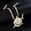 Nueva Moda Collar de Tiburón Estilo Ins Cadena Cubana Accesorios de Moda Retro Colgante Personalizado Cadena de Tenis