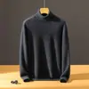 Caja de Regalo Suéter de Cachemira para Hombre de Edad Media y Joven Punto de Cuello Alto Otoño e Invierno Estilo Nuevo Suéter de Lana de Alta Gama como Capa Base