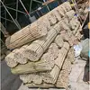 Varas de Bambu de 1-4 Metros, Mastros de Bandeira, Varas de Bambu para Jardim, Varas de Bambu para Chá Anti-Corrosivas, Espessas e Finas, Cercas de Bambu, Guarda-corpos de Bambu