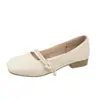 Zapatos planos pequeños de cuero estilo Mary Jane de hada para mujer, nuevo estilo de primavera y otoño 2026 para la noche, zapatos de abuela de suela plana suaves