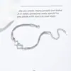 Pulsera Love Chopin para Mujer de Plata 925 con Corazones Entrelazados Pulsera de Moda Ins Elegante Diseño de Nicho Joyería