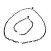 Pulsera collar de acero de titanio en forma de M soporte vacío pulsera no se desvanece joyería hombres y mujeres con oro accesorios de perlas DIY