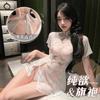 Oferta especial nueva lencería sexy perspectiva hendidura cheongsam cadera uniforme tentación cama pasión camisa pijama
