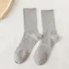 Calcetines para Hombre Primavera y Verano Delgados de Algodón Peinado Calcetines de Caña Media Absorbentes de Sudor Calcetines Blancos Calcetines Deportivos para Mujer Calcetines de Pareja Venta al por Mayor