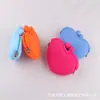 Carteira de Silicone em Formato de Coração Porta-Moedas Criativo Bolsa de Chaveiro de Silicone em Formato de Coração Carteira Criativa em Formato de Coração Atacado