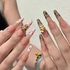 10 peças de olho de gato usando armadura armadura feita à mão armadura pré-fabricada estilo nacional adesivo de nail art armadura pronta removível estilo ins