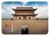 Imán de Refrigerador de Vidrio Paisaje de Datong Bosque de Tierra de Datong Pilar de Tierra Amarillo-Marrón Cañón Adorno de Exhibición Magnética Decoración Cultural y Creativa