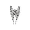 Nuevo transfronterizo 20 mixto plata antigua retro alas de plumas aleación joyería colgante alas de ángel colgante material