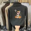 Ropa interior térmica de felpa cepillada para niñas Otoño Invierno 2026 Nuevo estilo Camiseta de rayas para niños Ropa interior Camiseta de manga larga para niños Talla mediana y grande