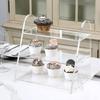 Soporte para Cupcakes de Tres Niveles Soporte Acrílico para Cupcakes Torre Premium para Postre Boda Vacaciones Navidad