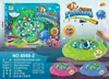 Tablero de pesca magnético giratorio eléctrico para niños de comercio exterior, juguete de pesca musical multifuncional para educación temprana para niños y niñas, venta al por mayor