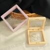 Caja de Almacenamiento Película Transparente a Prueba de Polvo Joyería Portátil Soporte de Exhibición de Uñas Wenwan Caja de Joyería Colgante Armario Caja de PE