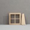 1:12DOLLHOUSE casa de bonecas DIY mini acessórios para portas e janelas branco quadrado em branco quatro janela de treliça