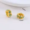 Anillo de Correr de Perla Chapada en Oro de Alta Retención de Color Incrustado con Espaciadores de Turquesa Cuentas Caladas Perforadas Accesorios para Pulseras DIY