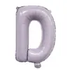 Globos de Papel de Aluminio de 16 pulgadas Color Morado Macarrón Morado Claro Letras A-Z Números 0-9 Decoración para Fiesta de Cumpleaños Globos Banner