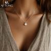 Aitong Jewelry Lujo Accesible Nicho Collar Nácar Accesorios No Descolorables Collar Perla de Alta Gama Diario Versátil Collar