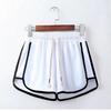 Calça de Pijama de Verão Feminina Casa Casual Shorts Estudante Versátil Listrada Esportiva para Corrida Calça Larga Emagrecedora Wide-leg Hot Pants