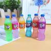 Simulación tridimensional creativa Botella de Cola Baishi Fanta DIY para teléfono móvil Colgante de llavero de belleza Paisaje en miniatura Regalo pequeño