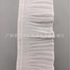 Recorte de diente de perro organza plisado palillo de dientes plisado encaje de gasa hongo falda puño escote cortina decoración mosquitera