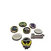 Broche Personalizado de Madeira Tridimensional com Texto Árabe Broche Criativo Selo Estéreo de Madeira Suporta Personalização em Grupo