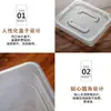 Bandeja de Porciones de PP Engrosado de Grado Alimenticio Hui Er Xin para Buffet, Preparación de Cocina, Horneado, Conservación de Pan, Sellada con Tapa