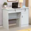 Mesa de Escritório Mesa de Escrita para Casa Estudante com Fechadura com Gaveta Simples 1.2m Mesa para Computador de Mesa Pequena para Quarto