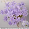 Flores Artificiais Coloridas Estilo Monet Flores Falsas Atacado Verde Roxo Arranjo de Casamento Cenário Decoração de Paisagismo