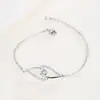 Moda Transfronteriza Europea y Americana Personalizada Ins Pulsera de Cobre con Incrustaciones de Circonita Ojo para Mujer Accesorios Pulsera de Cristal