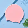 Gorro de natación de silicona para hombres y mujeres adultos, color sólido, fabricantes de gorros de natación al por mayor, gorro de natación impermeable de alta elasticidad, se puede agregar LOGO
