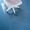 Tapete de chão para piso de carpete PET transparente insípido tapete de chão doméstico lavável sem descoloração antiderrapante tapete de cadeira convexo tapete de cadeira
