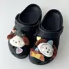 Zuecos de Perrito Feliz Accesorios Corazón Hebilla de Zapato DIY Flor de Zapato de Dibujos Animados Creativa Divertida Hebilla Desmontable Estéreo
