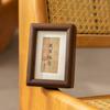 Portafotos de Madera Maciza de Nogal con Soporte para Exhibición para Imprimir Fotos en Fotos de Identificación Marco de Madera 678 pulgadas Mini Pinturas de Caligrafía para Colgar en la Pared