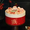 2025 Cubo de Abrazos de Año Nuevo Regalo de Acompañamiento Caja de Regalo de Dulces Caja de Artículos de Año Nuevo Caja de Regalo Cubo de Abrazos del Año del Dragón