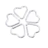 Gran Stock Mosquetón Forma de Corazón Botón para Ropa Infantil DIY Gancho Pequeño Forma de Corazón Mosquetón Corazón Melocotón