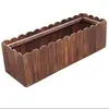 Jardinera Grande de Madera Maciza para Exteriores Macetero para Flores de Exterior Caja de Plantas Rectangular Maceta para Verduras de Balcón Maceta de Madera Madera Anticorrosiva