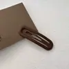 Grampo de Cabelo com Franja Desfiada Cor Sólida Simples para Meninas Verão Celebridade da Internet Grampo Lateral Penteado Estilo Coreano Elegante Grampo bb