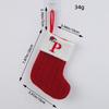 Calcetines Navideños Clásicos de Amor de Hong Kong Letra Roja Calcetines de Navidad Tejidos de Lana Decoración Festiva Colgante Navideño