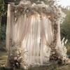 Cortina de tela de gasa con diamantes nueva transfronteriza para arco de boda, decoración de escenario de fiesta
