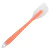 Espátula de Silicona para Hornear, Espátula Translúcida para Mezclar Crema de Pasteles, Rascador de Mantequilla Integrado Resistente a Altas Temperaturas, Raspador de Pasteles