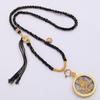 Cadena Colgante Thangka Xizang Tejida a Mano Cuerda Colgante Amuleto Buda Tailandés Collar de Cadena