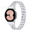 Correa de metal universal de dos filas y cinco cuentas para Samsung Galaxy Watch 4/Classic