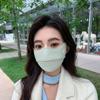 Mascarilla térmica otoño e invierno 3D tridimensional a prueba de viento protección solar mascarilla transpirable protección para los ojos ángulo femenino de alto aspecto a prueba de polvo moda para hombre