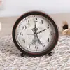 Reloj despertador retro de moda europea, creativo para mesita de noche, silencioso, de metal, para estudiante, G51