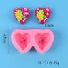 Ferramentas para Fazer Velas Aromáticas Formato de Flor de Amor Dia dos Namorados DIY Forma de Silicone para Bolo Mousse de Chocolate