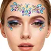 Pegatinas de Diamantes de Imitación para Maquillaje de Frente, Pegatinas de Diamantes de Imitación para Decoración de Maquillaje de Ojos, Pegatinas de Maquillaje de Diamantes de Imitación para Rostro de Fiesta y Escenario