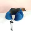 Almohada en forma de U Espuma viscoelástica Artefacto para dormir de viaje Avión Tren de alta velocidad Coche Almohada para el cuello Cuello Columna cervical Almohada portátil
