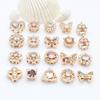Novo ouro 14k micro-set zircão contas retro tribunal diy pulseira colar acessórios atacado