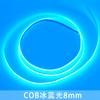 Tira de luz COB autoadhesiva 320D de bajo voltaje, 12 V/24 V, luz de color monocromática, 8 mm, barra KTV, faro, tira de luz LED suave